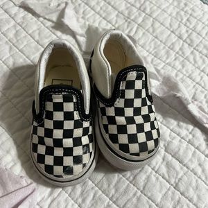 Toddler checkered Vans
